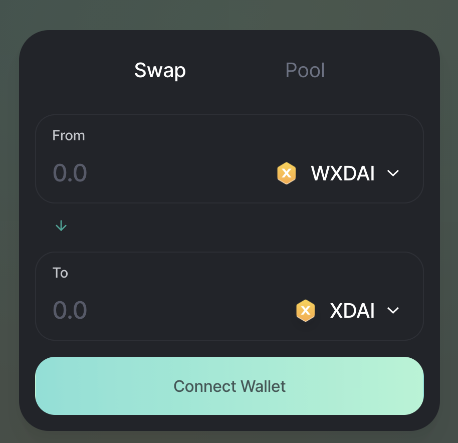 WXDAI to XDAI pool